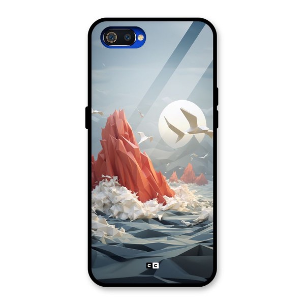 Three Dimension Sea Glass Back Case for Realme C2