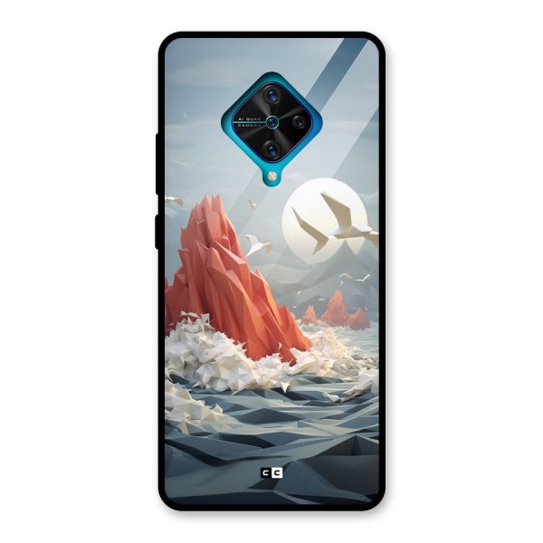 Three Dimension Sea Glass Back Case for Vivo S1 Pro