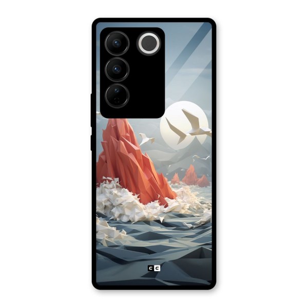 Three Dimension Sea Glass Back Case for Vivo V27