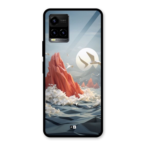 Three Dimension Sea Glass Back Case for Vivo Y21G