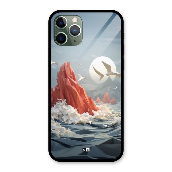 Three Dimension Sea Glass Back Case for iPhone 11 Pro
