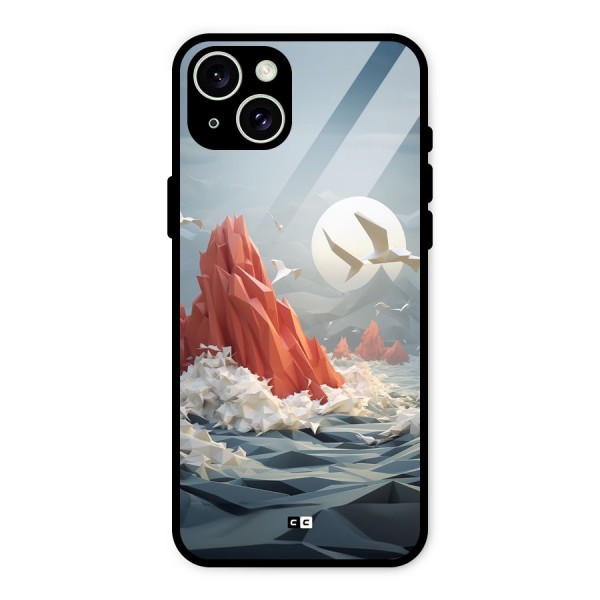 Three Dimension Sea Glass Back Case for iPhone 15 Plus