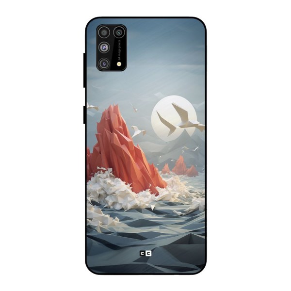 Three Dimension Sea Metal Back Case for Galaxy F41