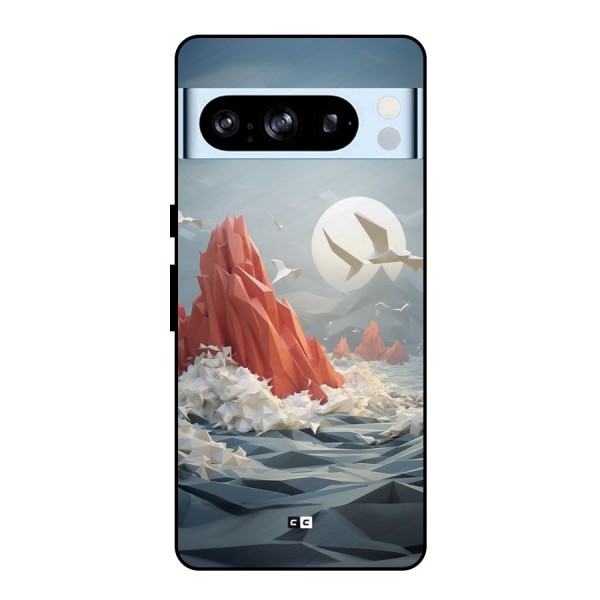 Three Dimension Sea Metal Back Case for Google Pixel 8 Pro