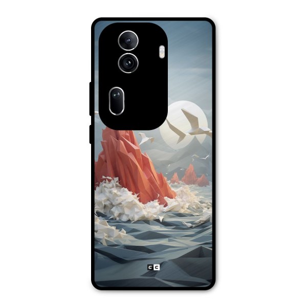 Three Dimension Sea Metal Back Case for Oppo Reno11 Pro 5G