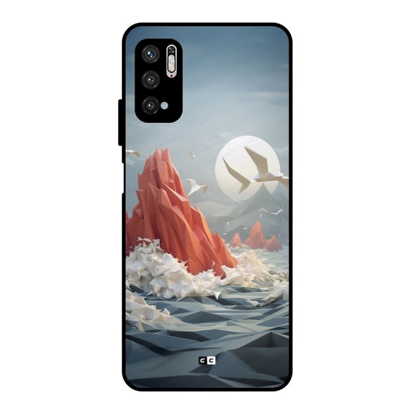 Three Dimension Sea Metal Back Case for Poco M3 Pro 5G
