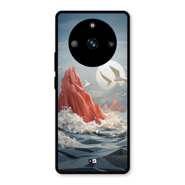 Three Dimension Sea Metal Back Case for Realme 11 Pro Plus