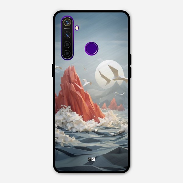 Three Dimension Sea Metal Back Case for Realme 5 Pro