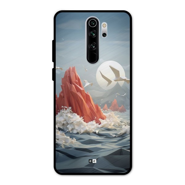 Three Dimension Sea Metal Back Case for Redmi Note 8 Pro