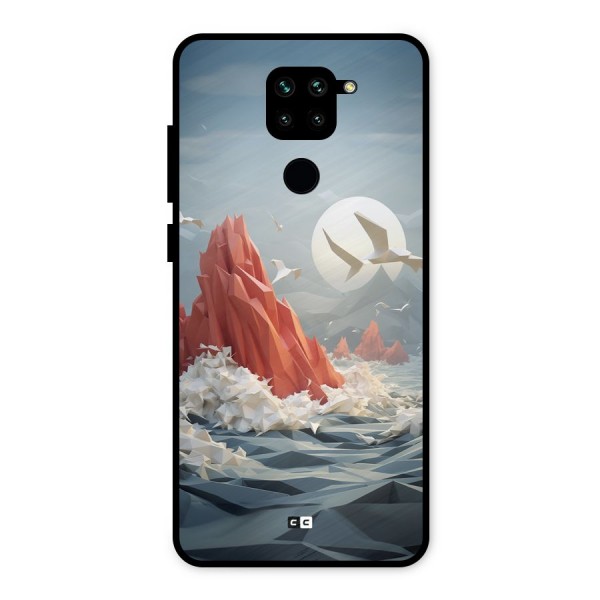 Three Dimension Sea Metal Back Case for Redmi Note 9