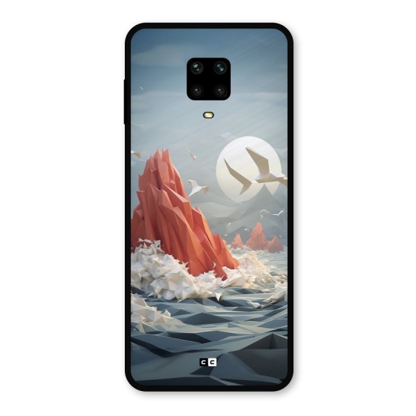 Three Dimension Sea Metal Back Case for Redmi Note 9 Pro Max