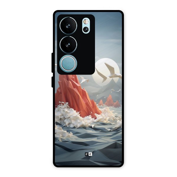 Three Dimension Sea Metal Back Case for Vivo V29