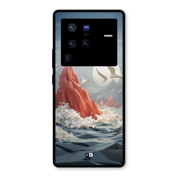 Three Dimension Sea Metal Back Case for Vivo X80 Pro