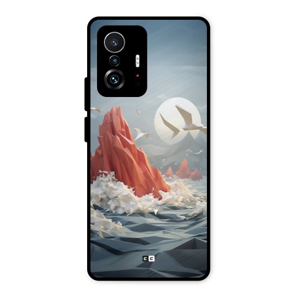 Three Dimension Sea Metal Back Case for Xiaomi 11T Pro