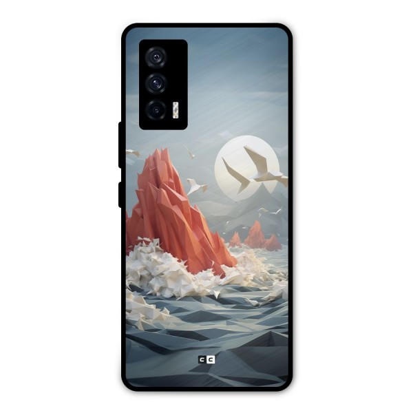 Three Dimension Sea Metal Back Case for iQOO 7 5G