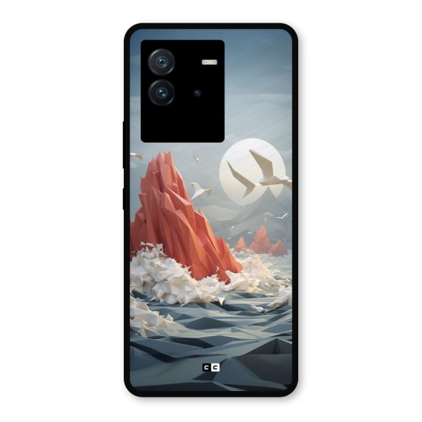 Three Dimension Sea Metal Back Case for iQOO Neo 6 5G