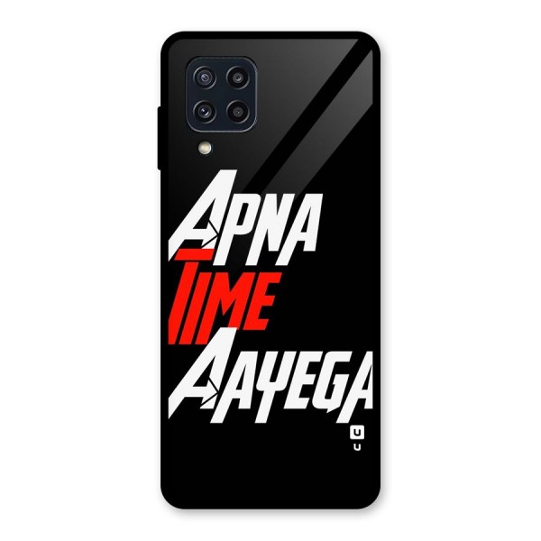 Time Aayega Glass Back Case for Galaxy M32
