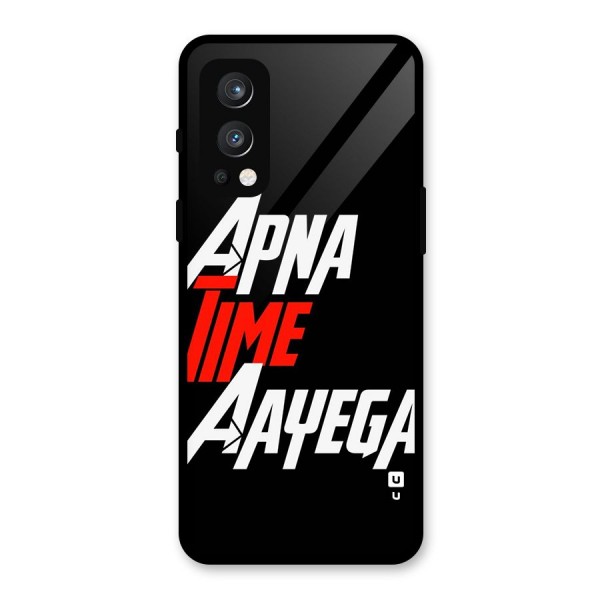 Time Aayega Glass Back Case for OnePlus Nord 2 5G