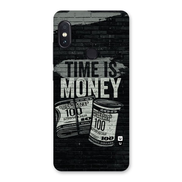 Time Is Money Glass Back Case for Redmi Note 5 Pro