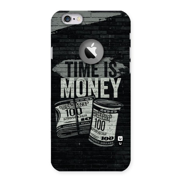 Time Is Money Back Case for iPhone 6 Logo Cut