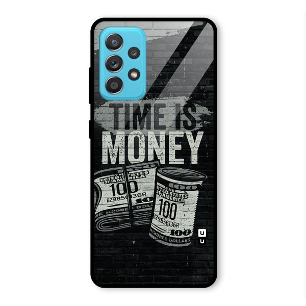 Time Is Money Glass Back Case for Galaxy A52s 5G