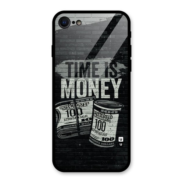 Time Is Money Glass Back Case for iPhone SE 2020