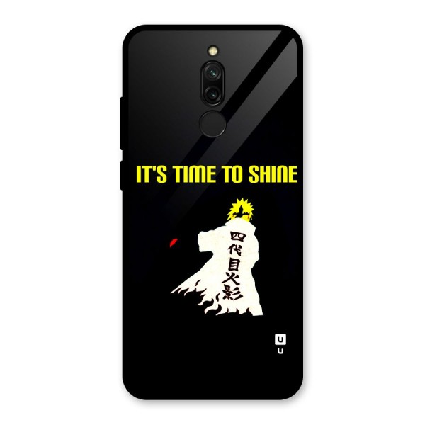 Time To Shine Glass Back Case for Redmi 8