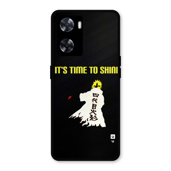 Time To Shine Metal Back Case for Oppo A77