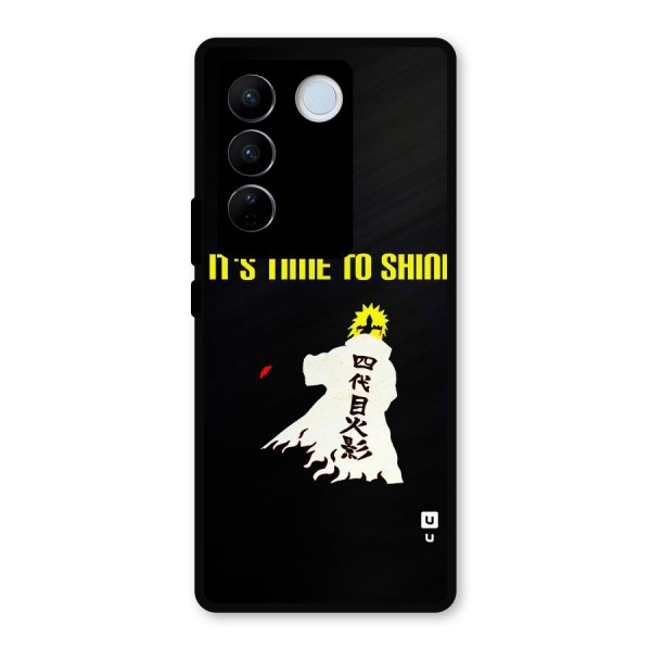 Time To Shine Metal Back Case for Vivo V27 Pro