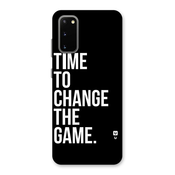 Time to Change the Game Back Case for Galaxy S20