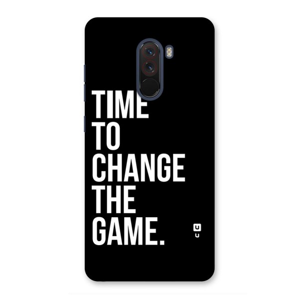 Time to Change the Game Back Case for Poco F1