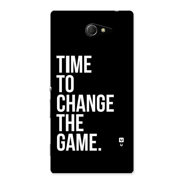 Time to Change the Game Back Case for Sony Xperia M2