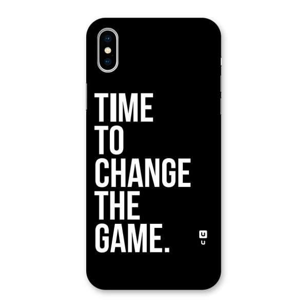 Time to Change the Game Back Case for iPhone X