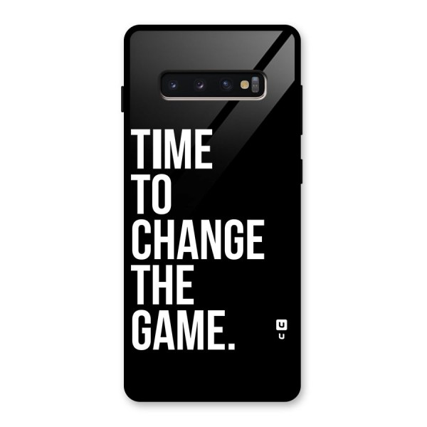 Time to Change the Game Glass Back Case for Galaxy S10 Plus