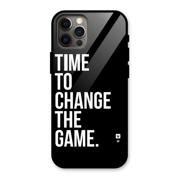 Time to Change the Game Glass Back Case for iPhone 12 Pro
