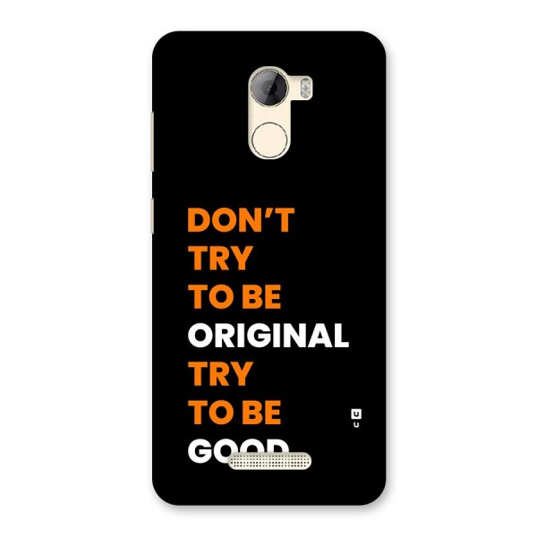To Be Good Back Case for Gionee A1 LIte
