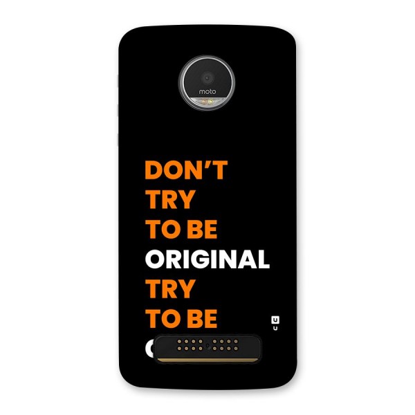 To Be Good Back Case for Moto Z Play