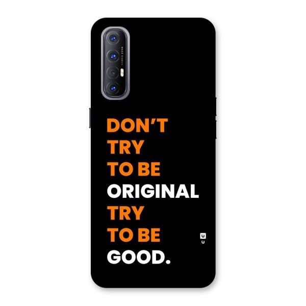 To Be Good Back Case for Oppo Reno3 Pro