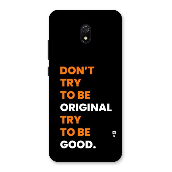 To Be Good Back Case for Redmi 8A