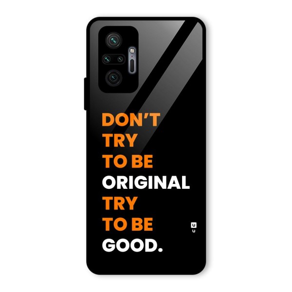 To Be Good Glass Back Case for Redmi Note 10 Pro Max
