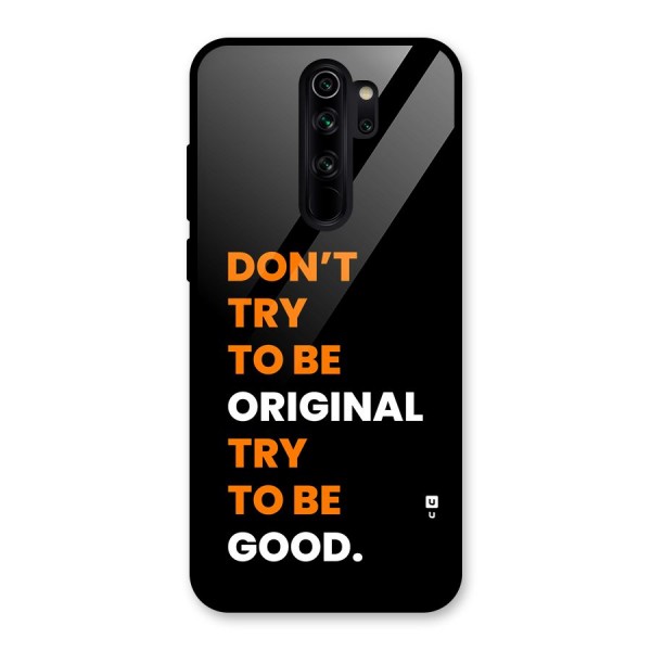 To Be Good Glass Back Case for Redmi Note 8 Pro