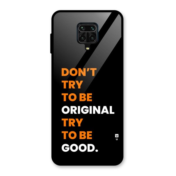 To Be Good Glass Back Case for Redmi Note 9 Pro Max
