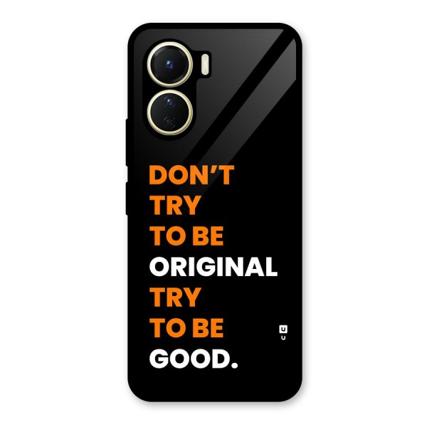 To Be Good Glass Back Case for Vivo Y16