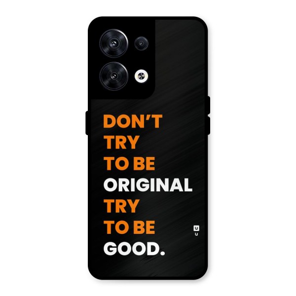 To Be Good Metal Back Case for Oppo Reno8 5G