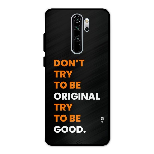 To Be Good Metal Back Case for Redmi Note 8 Pro