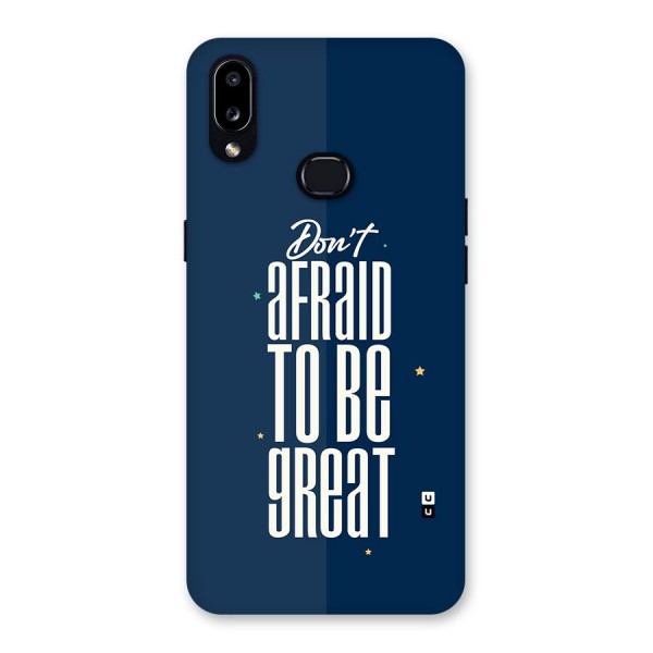 To Be Great Back Case for Galaxy A10s