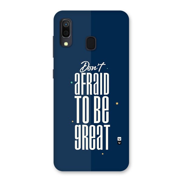 To Be Great Back Case for Galaxy A20