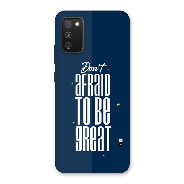 To Be Great Back Case for Galaxy F02s