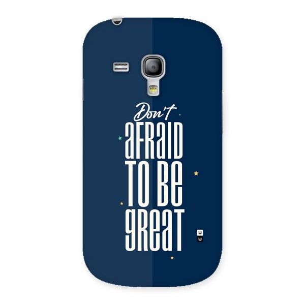 To Be Great Back Case for Galaxy S3 Mini