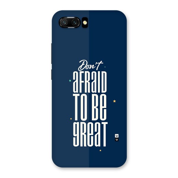 To Be Great Back Case for Honor 10